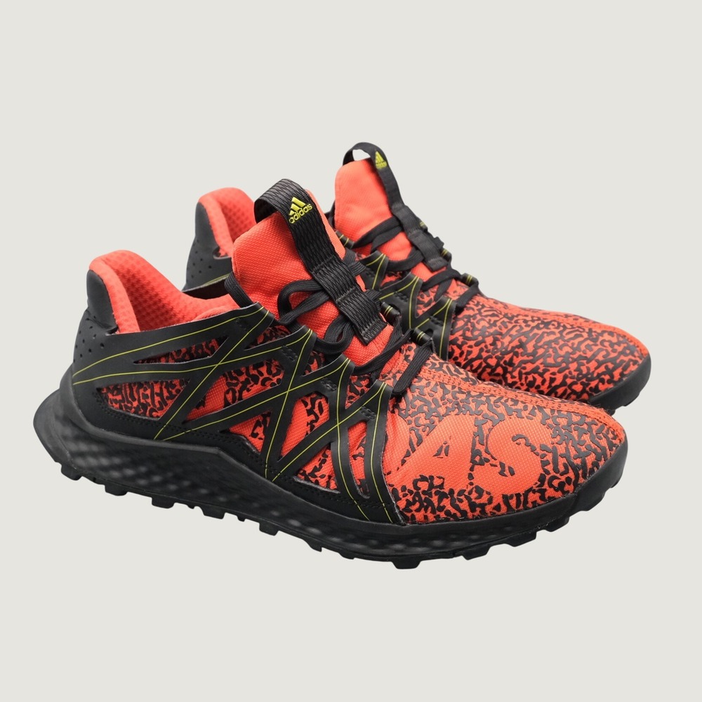 Adidas Vigor Bounce Trail Running Shoes 9.5 Orange Black BW0153 2017